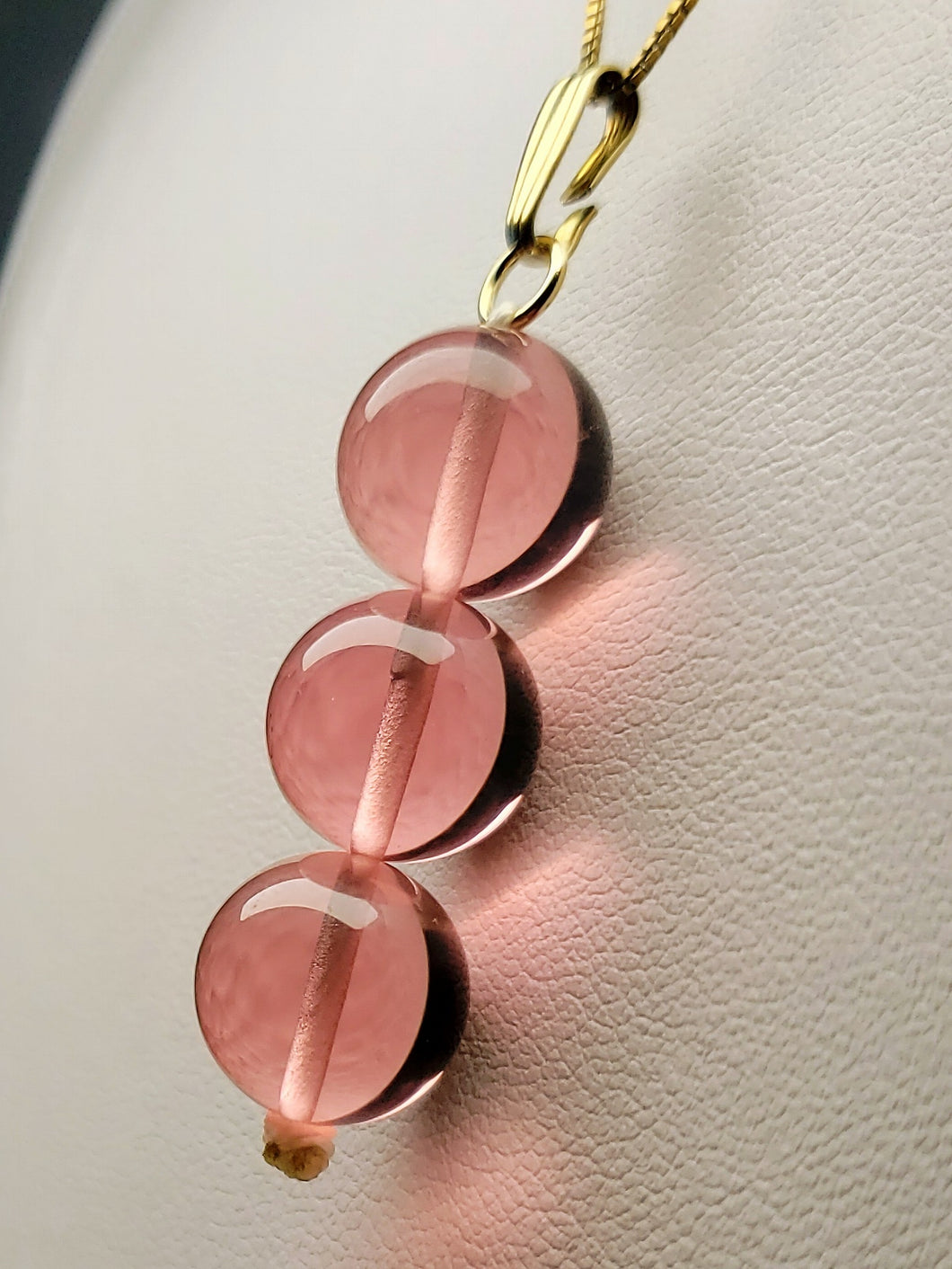 Peach Pink Andara Crystal Pendant (3 x 12mm)