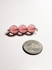 Peach Pink Andara Crystal Pendant (3 x 12mm)