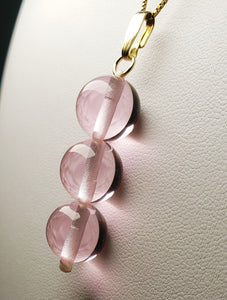 Pink Andara Crystal Pendant (3 x 12mm)