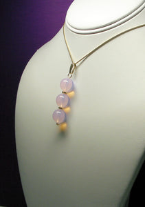 Pink Opalescence Andara Crystal with Gold Pendant - Tools4transformation