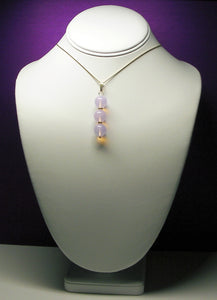 Pink Opalescence Andara Crystal with Gold Pendant - Tools4transformation