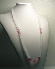 Load image into Gallery viewer, Peach Pink Andara Crystal Necklace 28inch - Tools4transformation