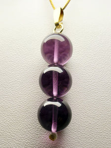 Purple Andara Crystal Pendant (3 x 12mm)