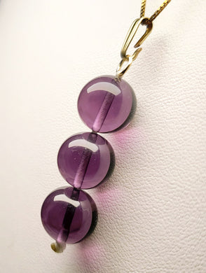 Purple Andara Crystal Pendant (3 x 12mm)