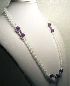 Purple Andara Crystal Necklace 24.5inch - Tools4transformation