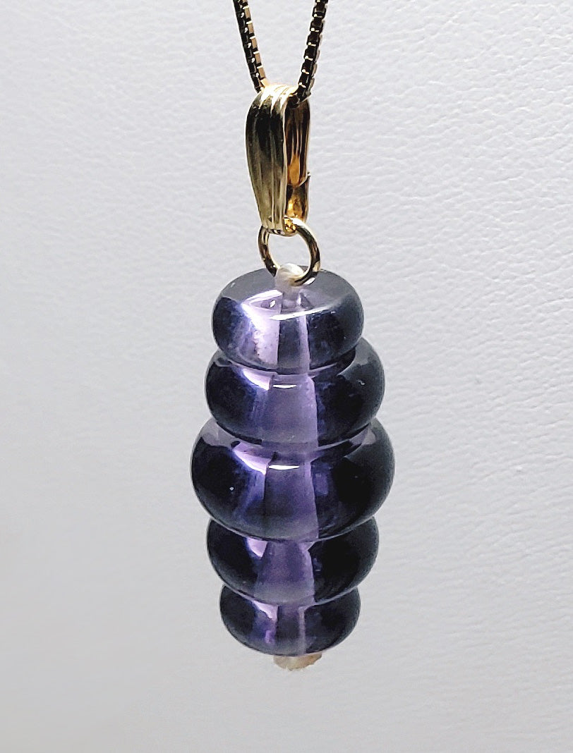 Purple Andara Crystal Pendant