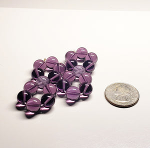 Purple Andara Crystal Color Ray Healing Tool PAIR