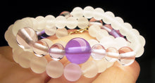 Load image into Gallery viewer, Pink Violet Flame Andara Crystal Necklace 18.25inch