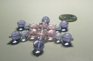 Pink Violet Healing Flame Andara Crystal Specialized Healing Tool