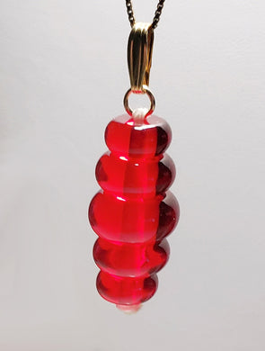 Red Andara Crystal Pendant