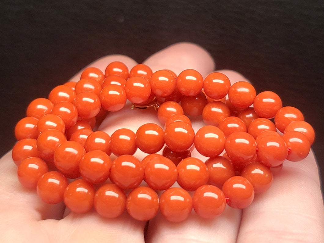 Red Coral (Italian) EO++ 5.5-6mm 17.5inch