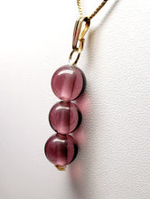 Load image into Gallery viewer, Purple - Reddish Andara Crystal Pendant (3 x 10mm)