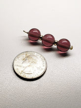 Load image into Gallery viewer, Purple - Reddish Andara Crystal Pendant with gold (3 x 10mm)