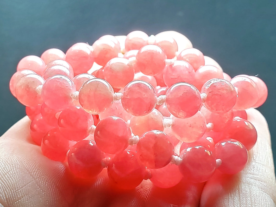 Rhodochrosite EO 7.4-8.4mm 25.5inch