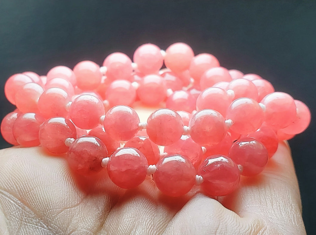 Rhodochrosite EO+ 7.6-8.2mm 25inch