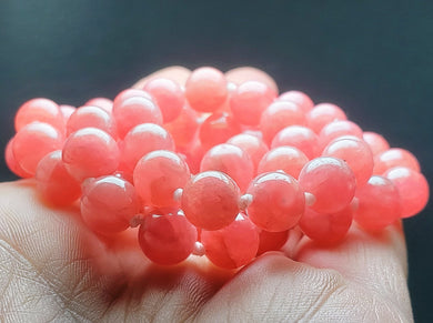 Rhodochrosite EO 7.4-8.4mm 26.5inch
