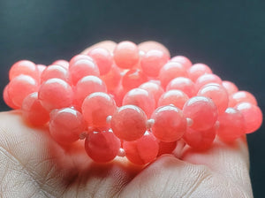 Rhodochrosite EO 7.4-8.4mm 26.5inch