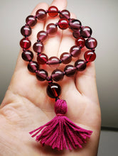 Load image into Gallery viewer, Andara Crystal Mala / Prayer Beads - Rose &amp; Reddish Purple
