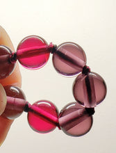 Load image into Gallery viewer, Andara Crystal Mala / Prayer Beads - Rose &amp; Reddish Purple