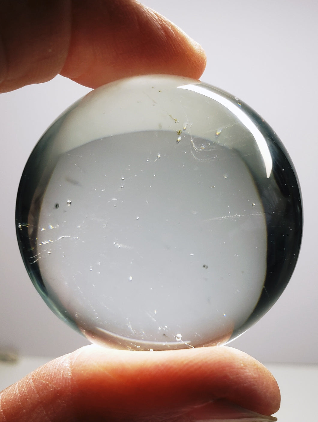 Silver (Silver Luna) Andara Crystal Sphere 1.5inch