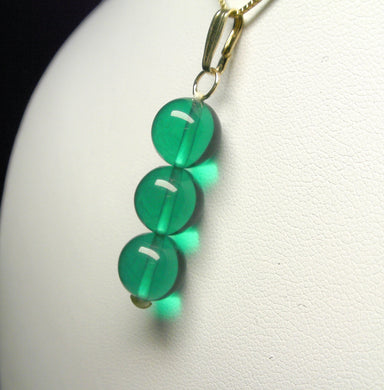 Teal Andara Crystal Pendant (3 x 10mm)