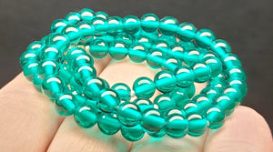 Teal Andara Crystal Necklace 5mm 17.75inch