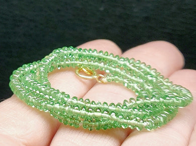 Tsavorite EO+ 2.5-3.5mm 16.75inch 32.65ct