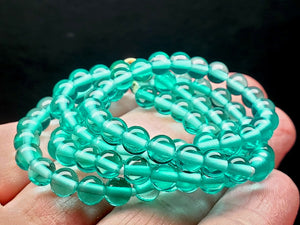 Turquoise Andara Crystal Necklace 5mm 17.75inch