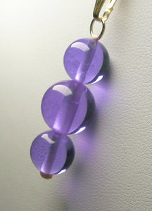 Violet Flame Andara Crystal Pendant (2 x 10mm, 1 x 12mm)