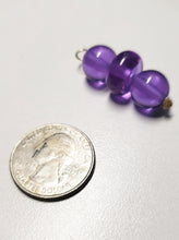 Load image into Gallery viewer, Violet Flame Andara Crystal Pendant (2 x 12mm, 1 x 14mm)