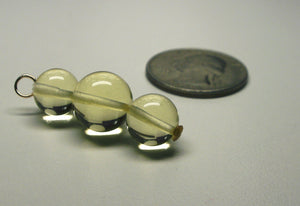 Yellow Andara Crystal Pendant (2 x 10mm & 1 x 12mm)