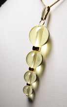 Load image into Gallery viewer, Yellow Andara Crystal with Gold Pendant (1 x 8-14mm)