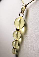 Load image into Gallery viewer, Yellow Andara Crystal with Gold Pendant (1 x 6-12mm)