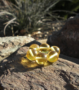 Yellow - Golden Andara Crystal Therapy/Meditation Ring - Tools4transformation