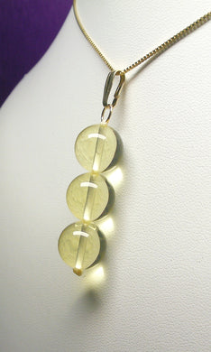 Yellow Andara Crystal Pendant (3 x 12mm)