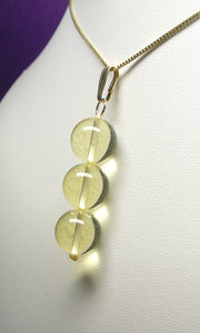 Yellow Andara Crystal Pendant (3 x 12mm)