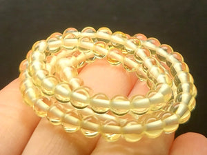 Yellow Andara Crystal Necklace 5mm 17.75inch