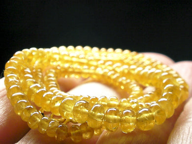 Yellow Sapphire EO 2.5-5mm 15.75inch
